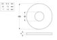 Mudguard Washer - ZP - 1/4x1-1/4x16g (Box=200)