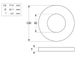 Flat Rnd Washer Sampson - ZYP - 1-1/2 (Box=10)