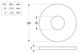 Large Flat Rnd Washer Supa HDG M16x38x2.75 (Box=10