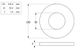 Flat Rnd Washer - HDG - M52x100.0x6.0 (Box=10)