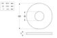 Large Flat Rnd Washer Supa PLN M12x32x2.25
