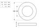 Flat Rnd Tower Washer - HDG - (Box=200)