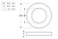 Flat Rnd Tower Washer - HDG - (Box=100)