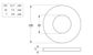 Flat Rnd Washer - Brass - 1/4x1/2x21g (Box=100)