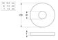 X-Xtra Large Flat Rnd Washer HDG M16x54x6(Box=100)