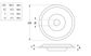 Skid Plate Cup Washer 304 SS M8 x38x1.4 (Box=200)
