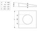 Taper Washer 8 Deg Sq PLN M2444.4544.45 (Box=100)