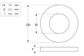 Flat Adhesive Washer - NYLN - M3x7x0.5 (Box=200)