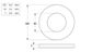 Flat Rnd Washer - NYLN - M3x8x0.8 (Box=200)
