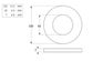 Flat Rnd Washer - NYLN - M5x11.2x0.8 (Box=200)