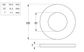 Flat Rnd Washer - NYLN - M6x14x1 (Box=200)