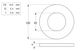 Flat Rnd Washer - NYLN - M6x14x8 (Box=200)