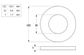 Flat Rnd Washer - NYLN - M8x18x1.6 (Box=200)