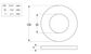Flat Rnd Washer - NYLN - M8x21x2 (Box=200)