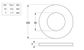 Flat Rnd Washer - NYLN - M8x16x1.6 (Box=200)