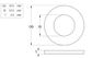 Flat Rnd Washer - NYLN - M20x37x3 (Box=100)