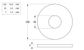 Mudguard Washer - NYLN - M5x15x1.2 (Box=200)