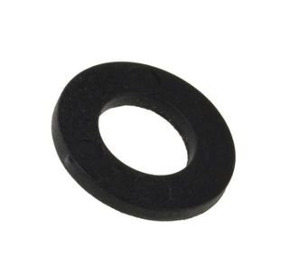 Flat Rnd Washer - NYLN BLK - M4x9x0.8 (Box=200)