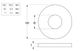 Flat Rnd Washer - NYLN BLK - M5x10x1 (Box=200)