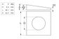 K0 Taper Washer 8 Deg Sq M2038.1038.10 (Box=100)