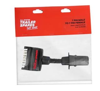 Adaptor Plug 7 Pin Male Flat to 7 Pin RND Female S