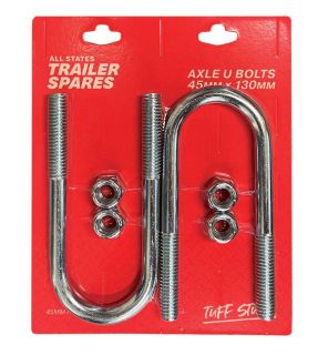 U Bolt 45mmx130mm Round inc Nut (2 per pack)