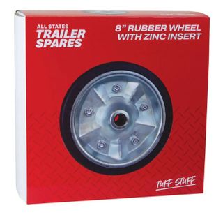 8inch Rubber Wheel with Zinc Insert