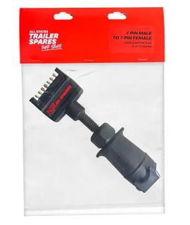 Adaptor Plug 7 Pin Male Flat to 7 7 Pin RND Female