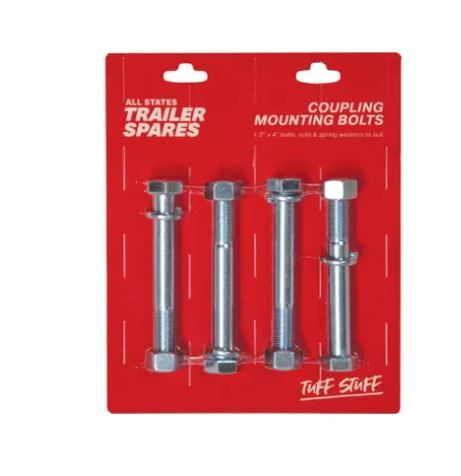 Bolt 1/2x4inch UNF Grade 5 with Nut (4 per pack)