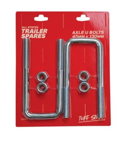 U Bolt 45mmx130mm Square inc Nut (2 per pack)