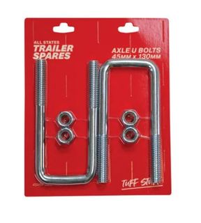 U Bolt 45mmx130mm Square inc Nut (2 per pack)