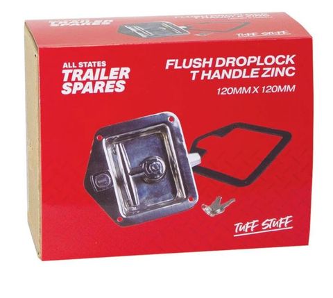Flush Drop Lock T Handle Zinc
