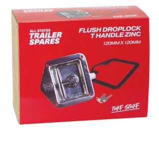 Flush Drop Lock T Handle Zinc