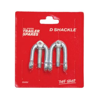 D Shackle 6mm Galvanised (2 per pack)