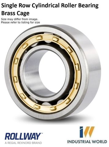 Rollway - Cylindrical Roller Bearing - Brass Cage