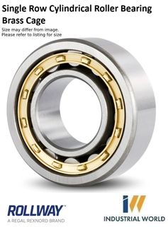 Rollway - Cylindrical Roller Bearing - Brass Cage