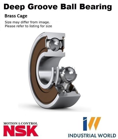 NSK - Deep Groove Ball Bearing Brass Cage