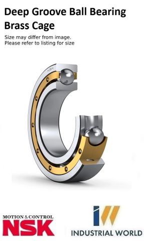 NSK - Deep Groove Ball Bearing Brass Cage