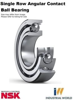 NSK - Angular Contact Ball Bearing Steel Cage