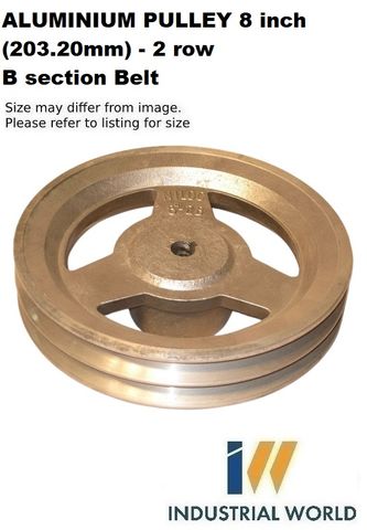 ALUMINIUM PULLEY 8 inch (203.20mm) - 2 row