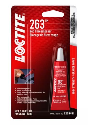 Loctite - 263 Threadlocker High Strength Red 10ml