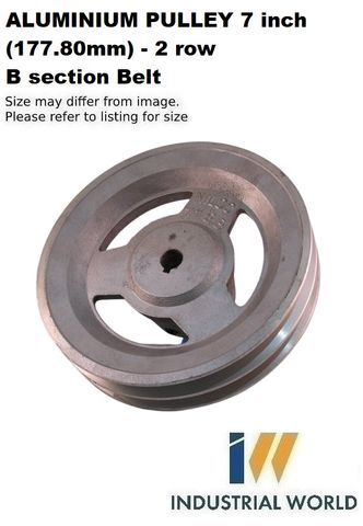 ALUMINIUM PULLEY 7 inch (177.80mm) - 2 row
