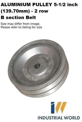 ALUMINIUM PULLEY 5-1/2 inch (139.70mm) - 2 row