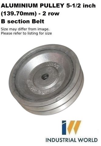 ALUMINIUM PULLEY 5-1/2 inch (139.70mm) - 2 row