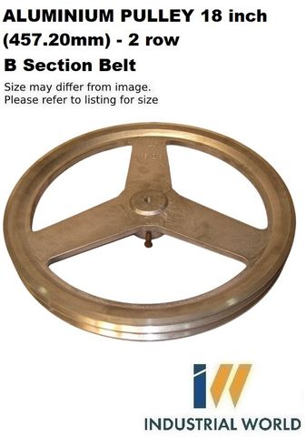 ALUMINIUM PULLEY 18 inch (457.20mm) - 2 row