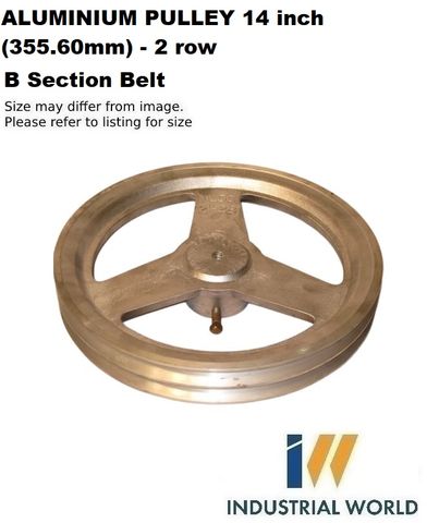 ALUMINIUM PULLEY 14 inch (355.60mm) - 2 row