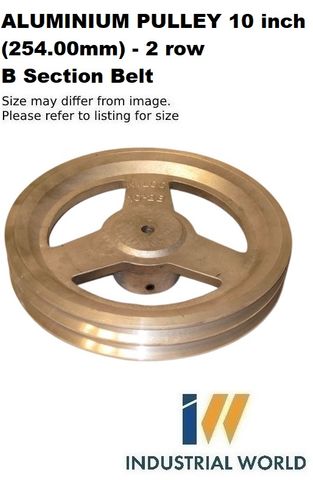 ALUMINIUM PULLEY 10 inch (254.00mm) - 2 row