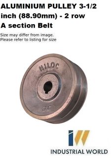 Aluminium Pulley 3 1 2 Inch 90mm 2 Row