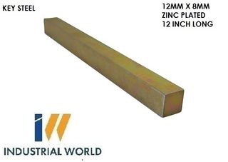 Key Steel 12mm x 8mm