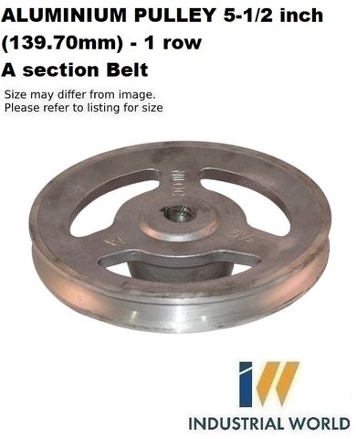 ALUMINIUM PULLEY 5-1/2 inch (139.70mm) - 1 row